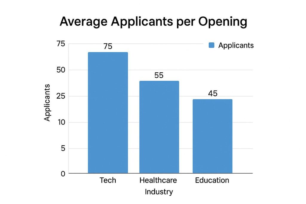Applicants per opening