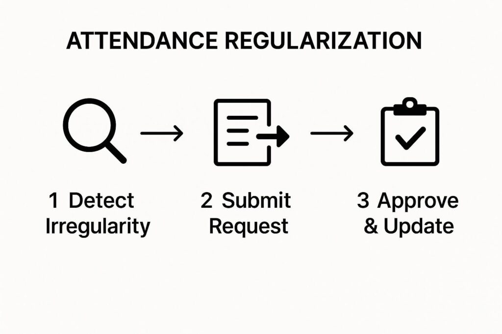 attendance regularization workflow