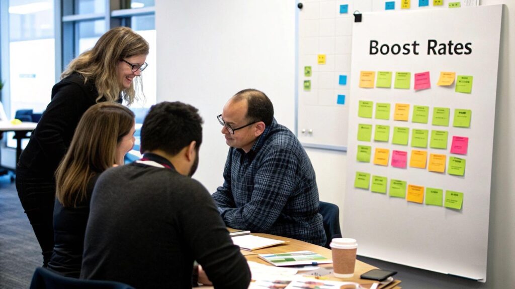 calculating and tracking application completion rate