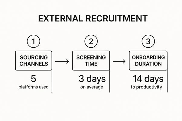 Steps for external recruitment