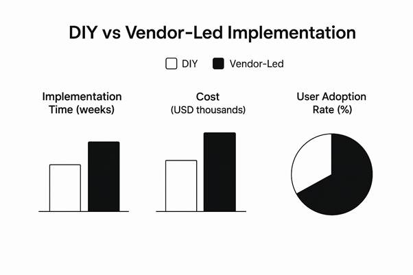 in-house vs vendor-led talent acquisition software